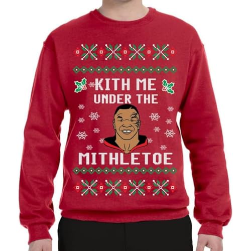 Pure Essence Merry Mike Tyson Ugly Christmas Sweater Unisex Crewneck Graphic Sweatshirt2