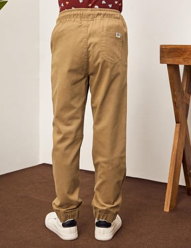 Image of Amazon Brand - Symbol Boy's Cotton Strechable Jogger | Elasticated Waistband and Cuff | Age 2-14 Years