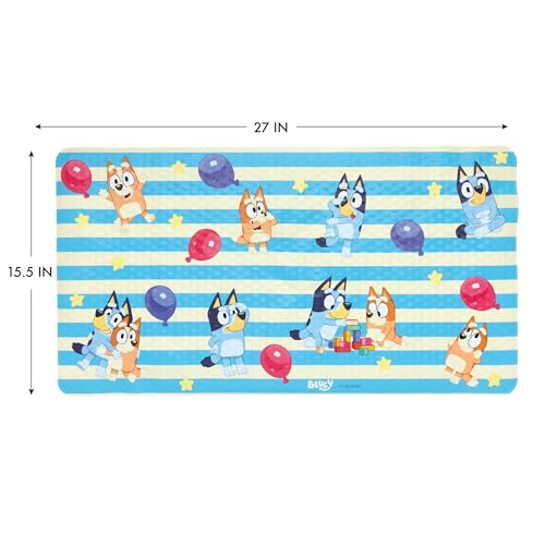 Bluey Bath Time Fun Set - Bath Finger Puppets, Vinyl Bath Mat, Step Stool - Thumbnail 6