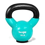 Yes4All Kettlebells Rubber Base, Kettlebell Set for Women, Strength Training Kettlebells Weights (10-65 lbs)