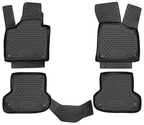 Preisvergleich Produktbild Walser XTR Gummi Fussmatten Auto kompatibel mit Audi A3 (8P) 2006-2013, A3 Sportback 2008-2015, 100% passgenaue Auto Fußmatten, robuste Universal Fußmatte Auto, Gummimatten Auto