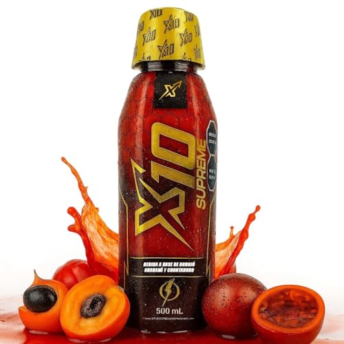 Supreme X10 Herbal Multivitamic with Guarana Boroj & Chontaduro Liquid Botanical Formula (500 ml Bottle)