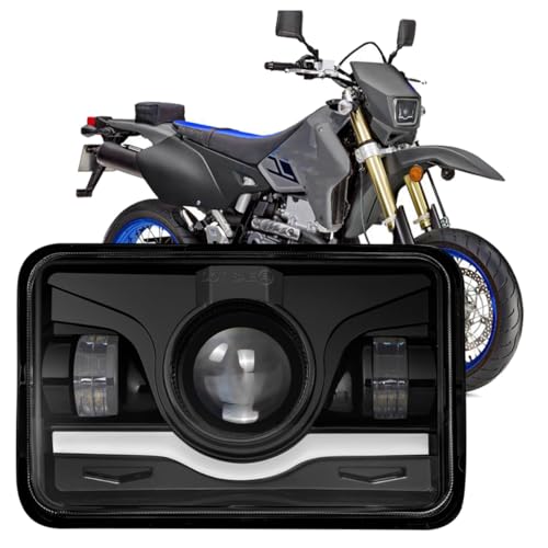 RXTSQI 130W 44000LM 4X6 Headlights,fit for Suzuki DRZ400SM DRZ400S DRZ400 DRZ250 DRZ400E,DOT Approved Motorcycle Headlight Replacement for H4651 H4652 H4656 H4666 H6545,Without Bracket,1PCS