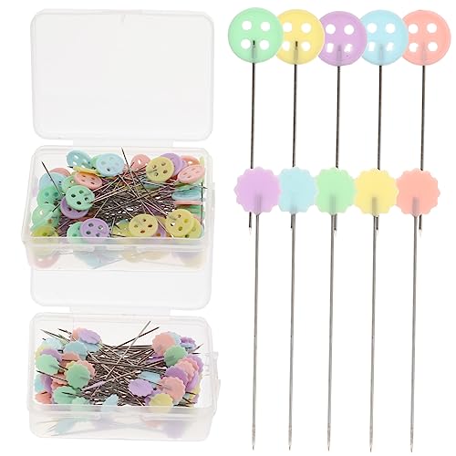 ERINGOGO 200Pcs Durable Sewing Pins for Crafting Includes Buckle and Star Pins for Fixing Handwork and Patchwork Modifications for Various Occasions