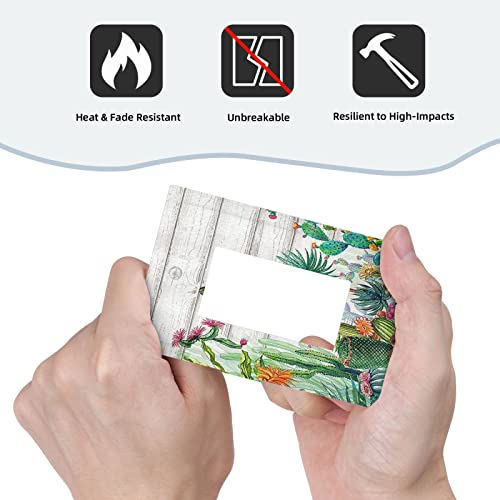 Western Cactus Rustic Green Tropical Plant Leaf Single Rocker Wall Plate Decorative 1 Gang Decora Light Switch Cover Gfci Electrical Faceplate Outlet Cover Wallplate For Bathroom Home Decor #TOP5