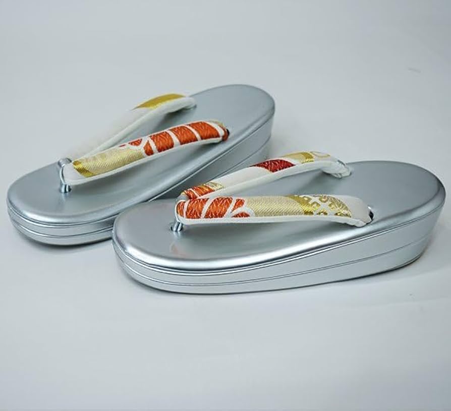 草履バッグセット 正絹 帯地 二枚芯 フリーサイズ 24cm NO39545