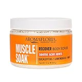 Aromafloria Muscle Soak Recover Body Scrub, EUCALYPTUS/PEPPERMINT/LEMONGRASS -12 oz…