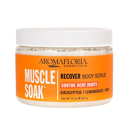Aromafloria Muscle Soak Recover Body Scrub, Eucalyptus/Peppermint/Lemongrass -12 Oz… #TOP6