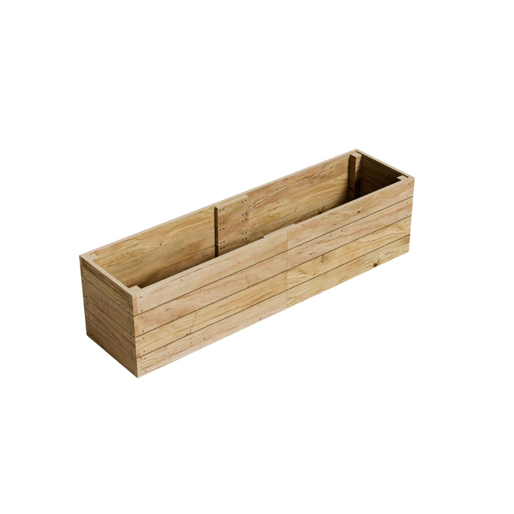 Conka Garden - Wooden Raised Bed Kit - Large Garden Planters for Vegetables, Herbs, Flowers – Start Growing Plants Earlier & Better - Durable & Resistant FSC Treated Timber 60cm H, 60cm x 240cm