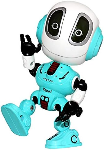 CONVLI Kids Robot Toy,Talking Interactive Voice Controlled Touch Sensor Your Voice,Sound, Flashing Lights for Kids Boys Girls Gift(Blue)
