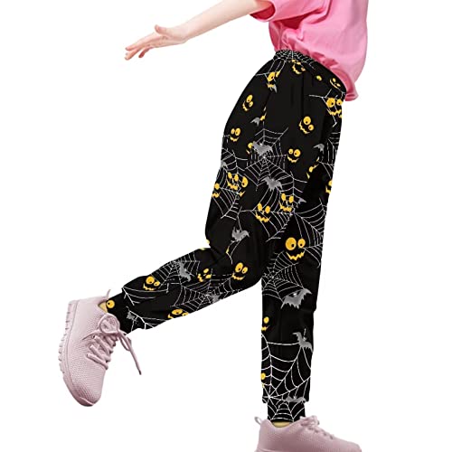 Fashion Printed for Girls Jogger Pants Elastic Waist Loose Sweatpants with Pockets for Walking Hiking Sports3