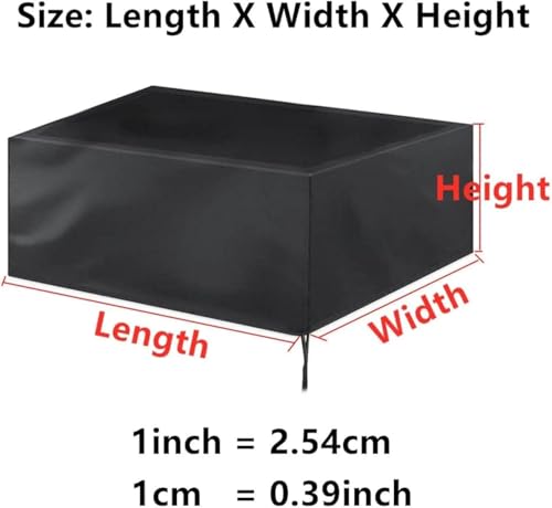 Housse de protection table de jardin 420D robuste et bâche premium anti-UV