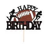 Dcokska Football Happy Birthday Cake Topper, Football/Sport Themed Birthday Party Decorations,for Boys/Men/Sportsman Party Decorations/Dinner Party Cake Topper Decorations