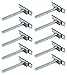 Gedotec pared soporte estante soporte madera - CLEVER | Acero galvanizado | SW 10 x 100 mm | estante oculto montaje en pared - soportes de repisa invisibles 10 piezas