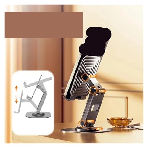 Support de téléphone portable pliable blanc et support tablette réglable pour bureau - 2