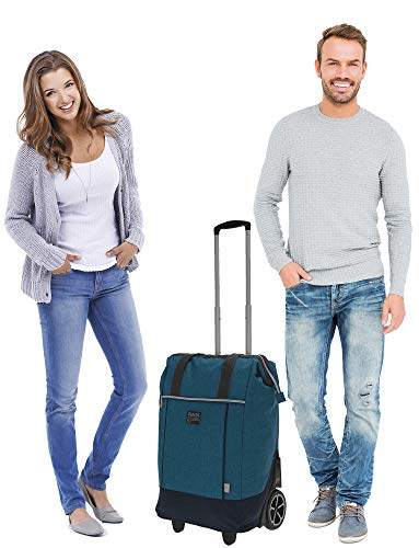 Punta Big Wheel Einkaufsroller Einkaufswagen Shopping Trolley Einkaufstrolley Trolly 10303 + Thermotasche (Two Tone BLAU 0600) – Bild 4