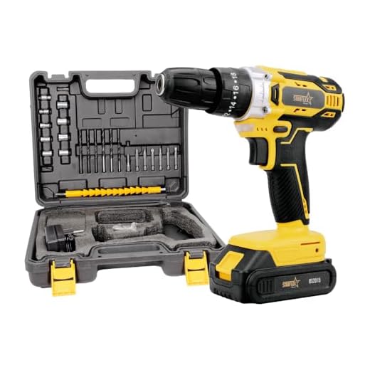 Starflex, Parafusadeira Furadeira de Impacto 1 Bat 1,5AH 20V Bivolt PS20K1 Starflex