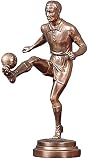 WQQLQX Statue Skulptur Dekorationstisch Fußball Trophy Statue Football Liebhaber Desktop Harz Handwerk Geschenke Skulpturen