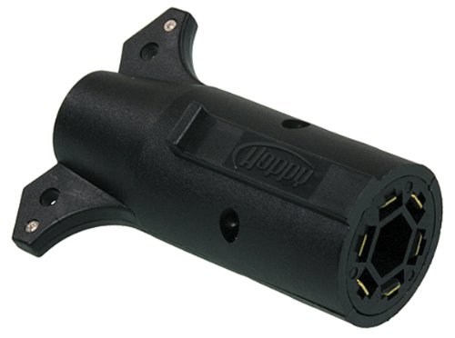 Hopkins 47555 Trailer Adapters and Connector - 7-way R.V. Blade to 6-way Round