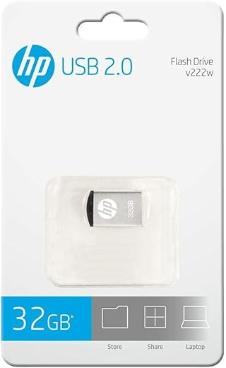 HP v222w 32GB USB 2.0 Pen Drive (Silver)