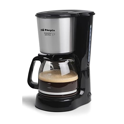 Orbegozo CG 4032 - Cafetera goteo, capacidad para 15 tazas, jarra de cristal, protección antigoteo, 800 W de potencia