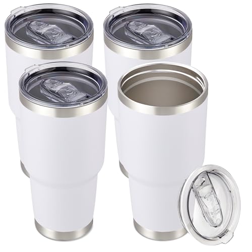 Cool Yoleb 30oz Tumbler (White, 4-Pack)