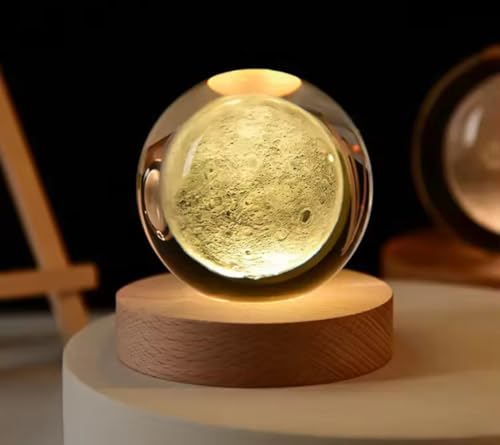 Kids Dukaan 3D Moon Night Lamp, Warm White - Image 5