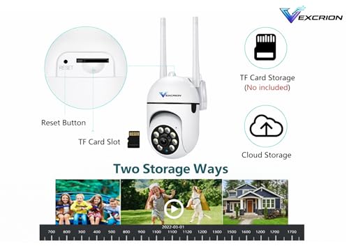 Image of 3MP WiFi Security Camera for Home | 360 PTZ | Color Night Vision | Motion Detection | Two-Way Audio | App Control | SD Card Support