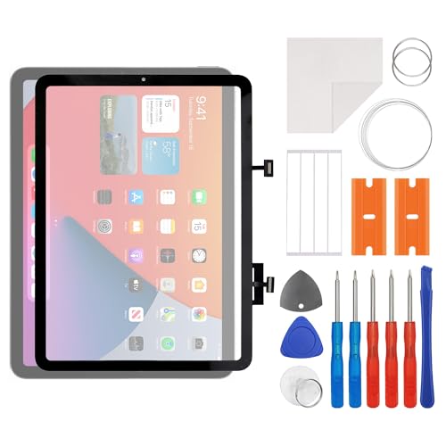 SWARK New Touch Screen Digitizer Replacement for iPad air 4 2020 A2324 A2072 with OCA Adhesive Repair Tools Kit-No LCD Screen