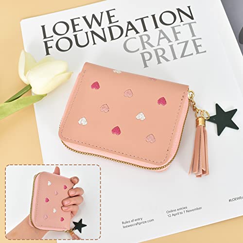 Zimoer Leather Wallet for Women,Ladies Zipper Small Purse with 4 Card Slots,Wallet Zipper Wallets Case for Women,Purses for Women (Blue) - Image 5