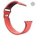 [3 Pieces]38mm Apple Watch Band, iXCC Soft Silicone Sports Watch Band Bracelet Strap Replacement with Pin and Tuck Clasp Closure - Pink