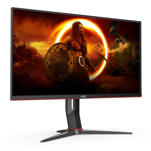 AOC Gaming U28G2XU2 - 28 Zoll UHD Monitor, 144 Hz, 1 ms, FreeSync PremiumPro, HDR400 (3840x2160, HDMI 2.1, DisplayPort, USB Hub) schwarz/rot