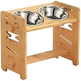 Vantic Elevated Dog Bowls-Adjustable Raised Dog Bowls for Large Dogs Medium Sized Dogs, Durable...