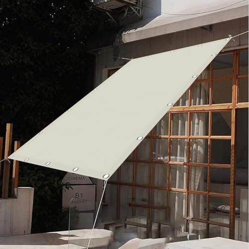Voile d'ombrage rectangulaire 3,1x4m imperméable Bei pour jardin