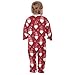 Emelivor Christmas Gnome Snow Red Baby Newborn One-Piece Pajamas Infant Footed Pjs with Zipper for Boys Girls