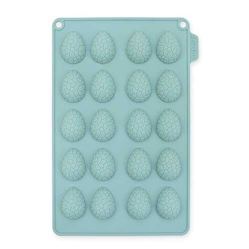 CÉCOA • Moule Chocolat de Pâques Oeufs Craquelés • Silicone 100% Alimentaire • Démoulage Facile • Idéal Chocolats Maison • Résiste Four et...