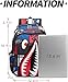 kejinsge Shark Teens Backpacks Fashion Schoolbag Casual Waterproof Travel USB Laptop Backpack (Style 5)