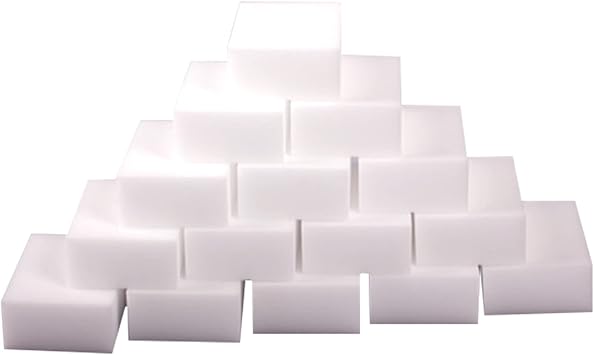 20Pcs Melamine Sponge Eraser Scrubber Foam Cleaning Pads Multi Use White Cleaning Sponges for Kitchen,Furniture,Bathroom Random