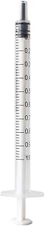 1ml 1cc Syringe with Luer Slip Tip, No Needle (Pack of 50)