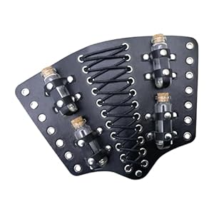 Yugshnkfc Steampunk-Armwärmer Herren Lederdesign