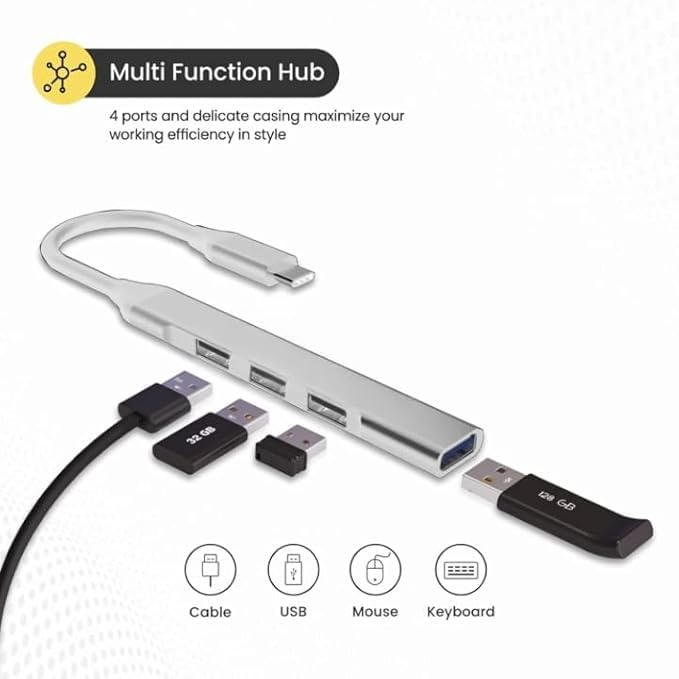Image of 3 in 1 USB c hub USB Extension Type c for Laptop Type C to 3 Port USB Type C 3.0 to USB 2.0 Hub OTG Adapter multiport Splitter Extender Expander for Mouse Printer pendrive Android TYPE C BLACK