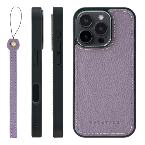 HANATORA for iPhone 16Pro �P�[�X ���͉��P MagSafe �Ή� �{�v �ϏՌ� �o���p�[�^ �X�}�z�P�[�X �X�}�z �X�g���b�v �t�� �V�������N���U�[ �M�t�g �}�O�Z�[�t�Ή� �p�[�v�� UMSGZ-16Pro-Purple