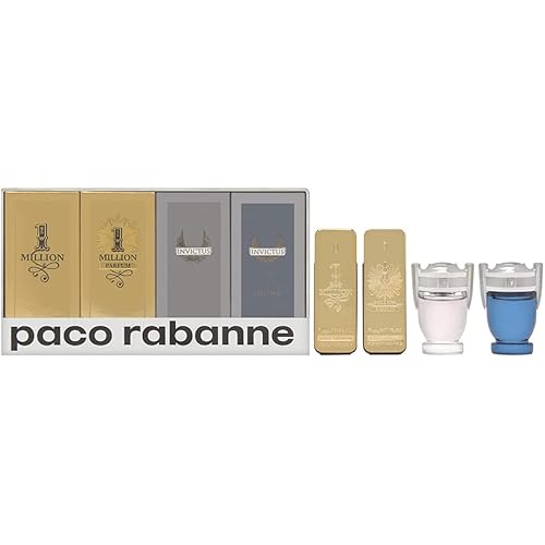 Paco Rabanne 4 Piece Mini Splash Gift Set for Men .17 oz.