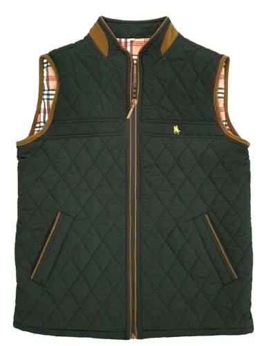 S&C - Chaleco Hombre Vestir - Chaleco Rombos Caballero - Chaleco Acolchado - Tejido Exterior Polyester - Cuello Interior en Antelina - Con Dos Bolsillos y Cremallera - Fabricado en España
