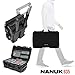 Nanuk 935 Waterproof Hard Case with Lid Organizer, Padded Divider and Wheels (Black) Bundle with Nanuk 225 Waterproof Hard Case (Black) (2 Items)