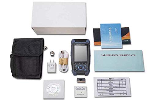 3.5in Color LCD Mini-Pro OTDR Tester JW3302S Optical Fiber Tester with 8 Functions Orange OTDR/OPM/LS/VFL/RJ45 Sequence/Flashlight