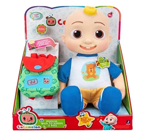CoComelon Official Musical Doll Collection, Soft Plush Body, JJ +
