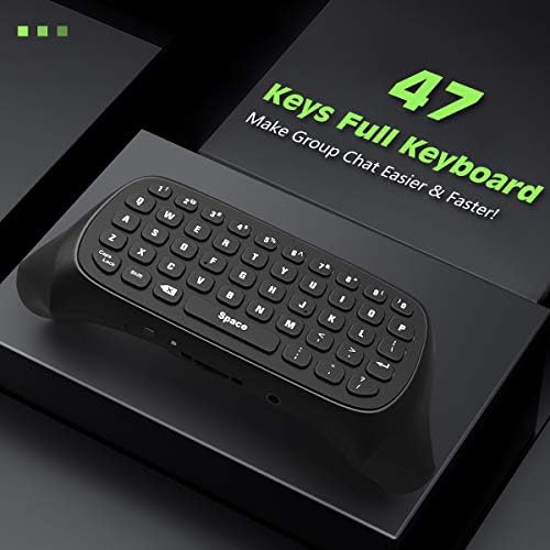 TiMOVO Green Backlight Keyboard for Xbox Gaming Controller, Black — 사진 6