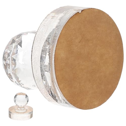 Amosfun Estampador de Sombras de Ojos Redondo de 30 Mm, Herramienta Acrílica para Prensar Maquillaje, Compactador para Rubor, Iluminador y Sombra, Prensa Portátil para Paletas
