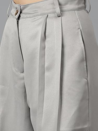 Image of KOTTY Women's High Rise Cotton Blend Relaxed Fit CargoTrousers